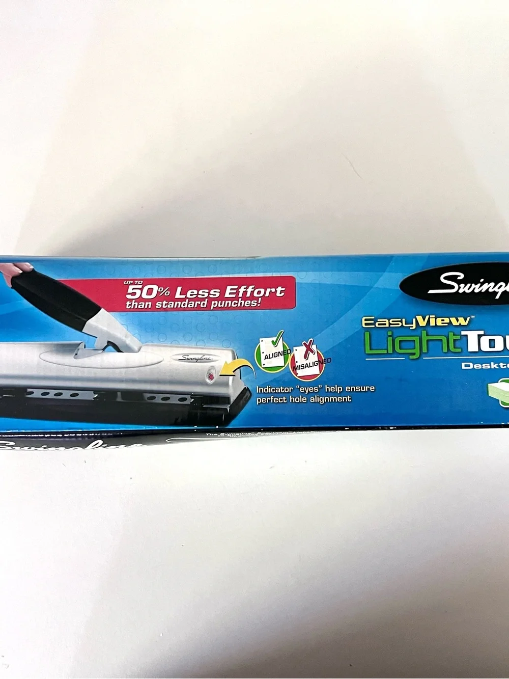 Swingline EasyView LightTouch Desktop Hole Punch NIB